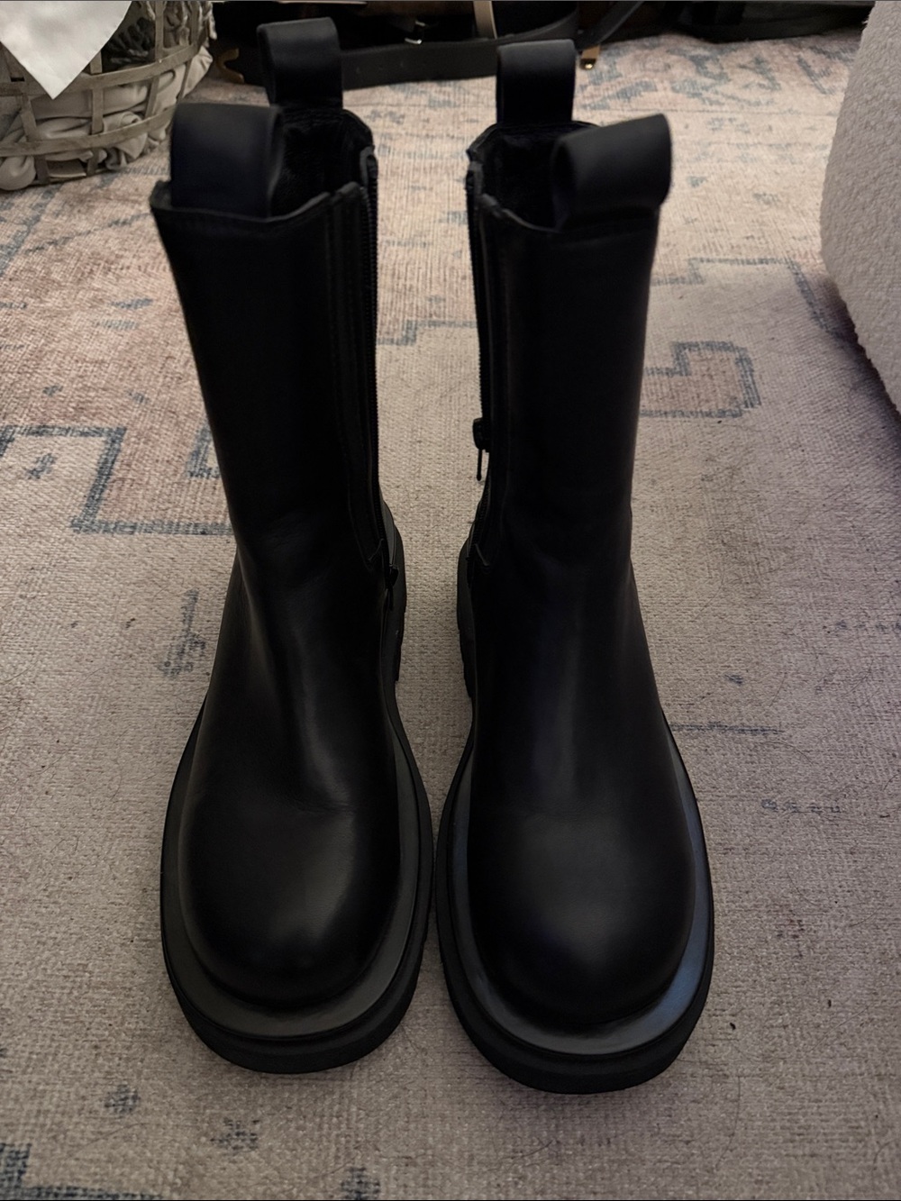 Jeffrey Campbell Black Lugsole Boots